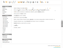 Tablet Screenshot of leporelo.eu